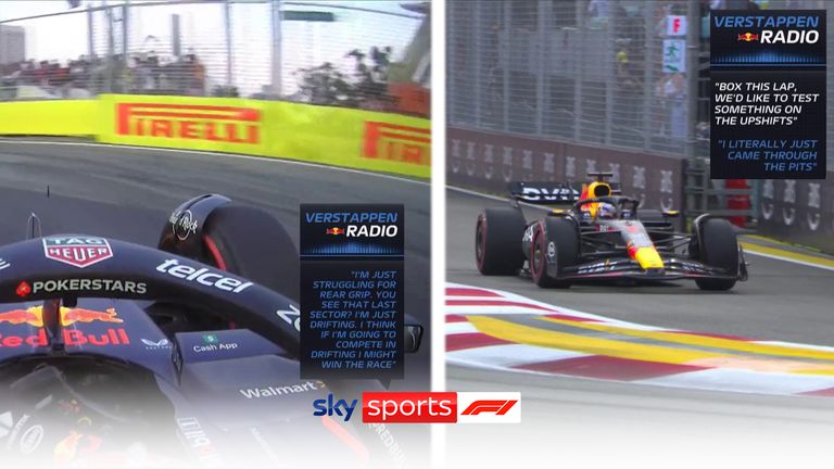 Max Verstappen n'est pas satisfait de l'état des changements de rapports dans sa voiture alors que Red Bull continue de lutter à Singapour