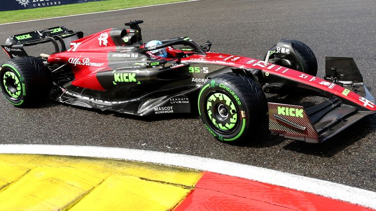 Sauber a piloté sa voiture 2023 dans une livrée Kick révisée au GP de Belgique en juillet