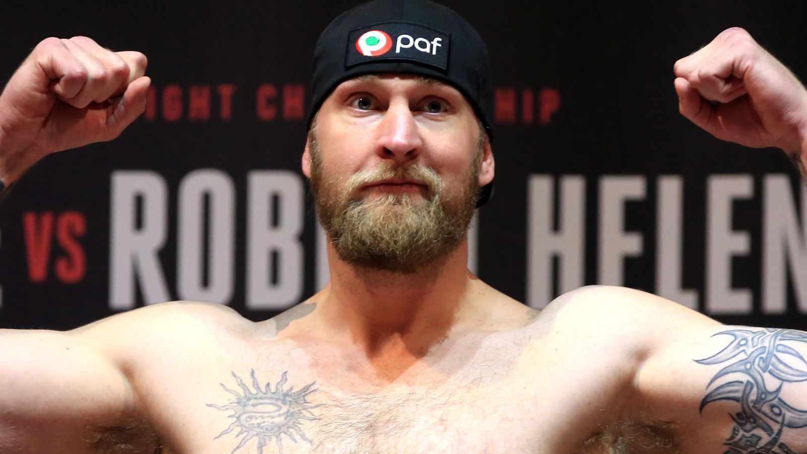 Robert Helenius during the weigh-in at Motorpoint Arena Cardiff. Photo: Nick Potts/PA Wire